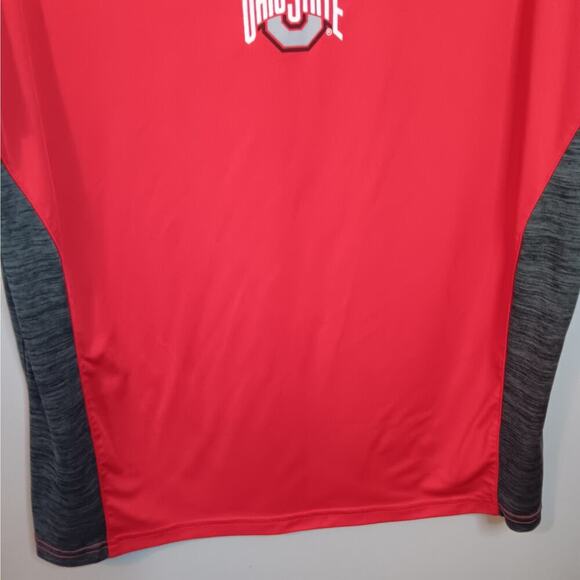 EUC Ohio State Buckeyes XL Varsity Shortsleeve Crewneck Red Gray Shirt - Picture 4 of 6